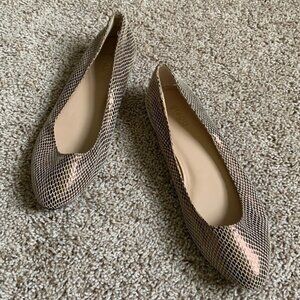 Bijou AJ Valenci Shoes Womens 7 Bronze Leather Metallic Mermaidcore Almond Toe